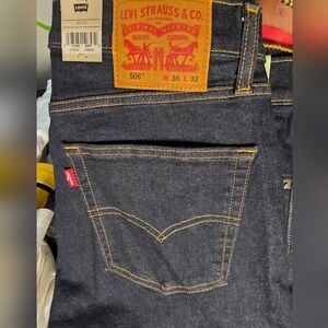 Levi's Men's Deep Indigo Relaxed Jeans Brand New 36×32
